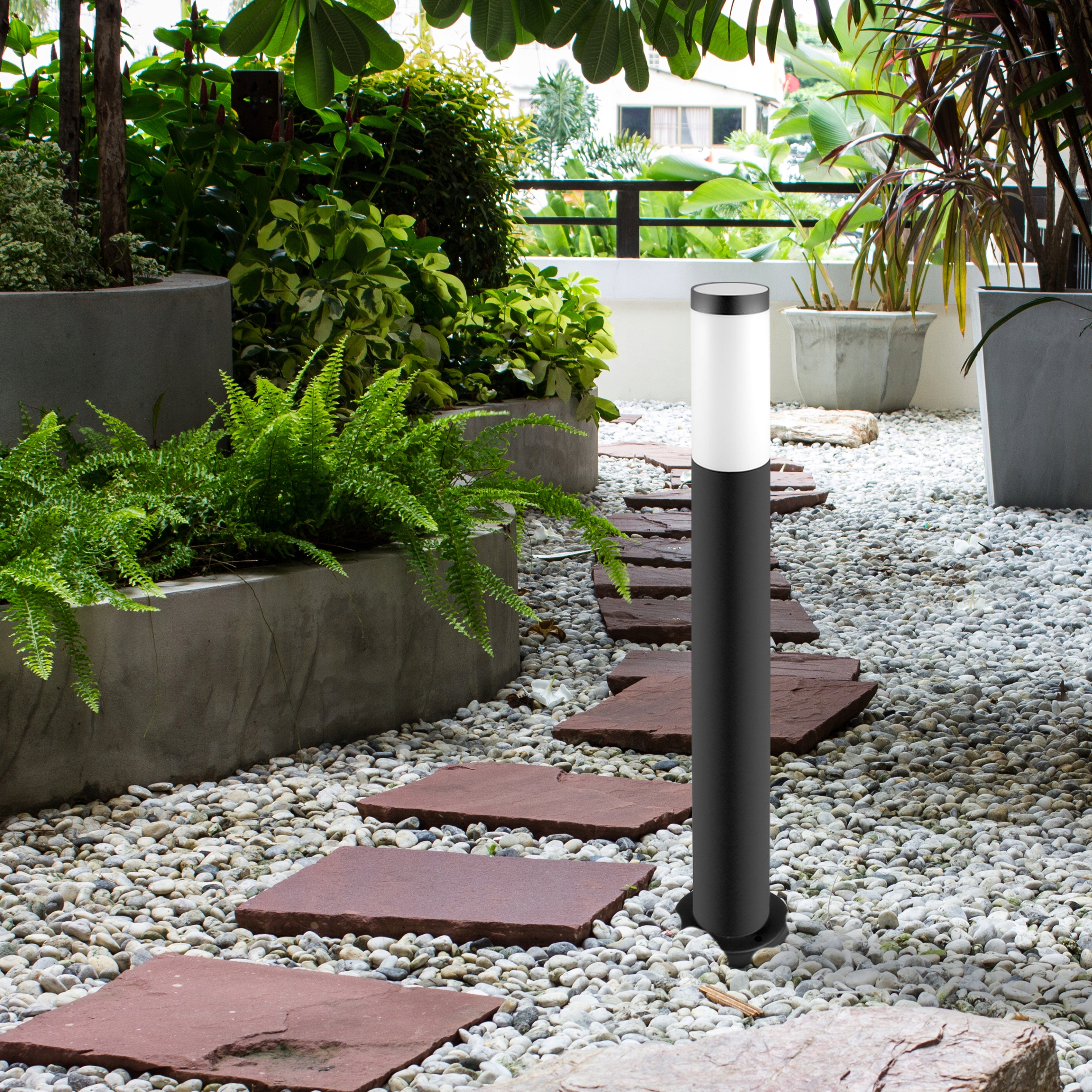 Lampa LED Ogrodowa 65cm zewnętrzna słupek stojąca E27 LED Wysokość produktu 65 cm