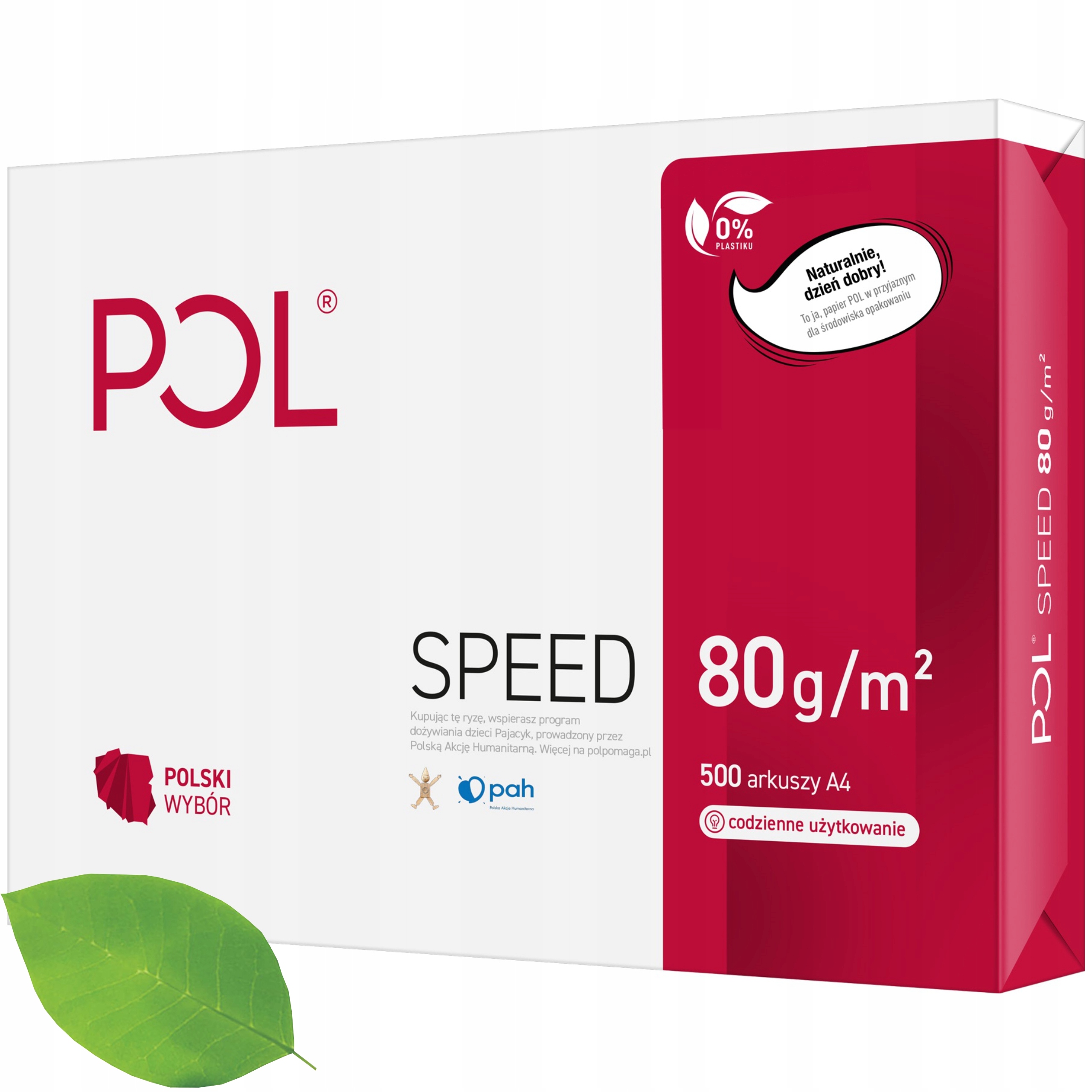 Papier ksero PolSpeed A4 80g karton 5x500 ark 2500 Kod producenta PXPOLSPEED80GA4