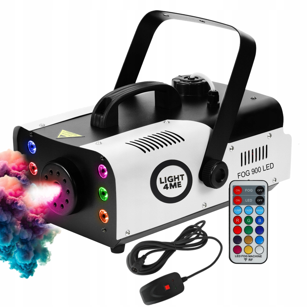 LIGHT4ME Fog 900 Led Wytwornica Dymu 900W Rgb Pilot Ir