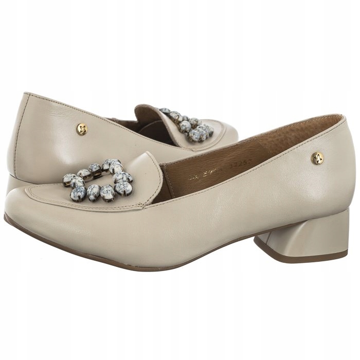 Buty Półbuty Damskie Maciejka Beżowe 05964-22