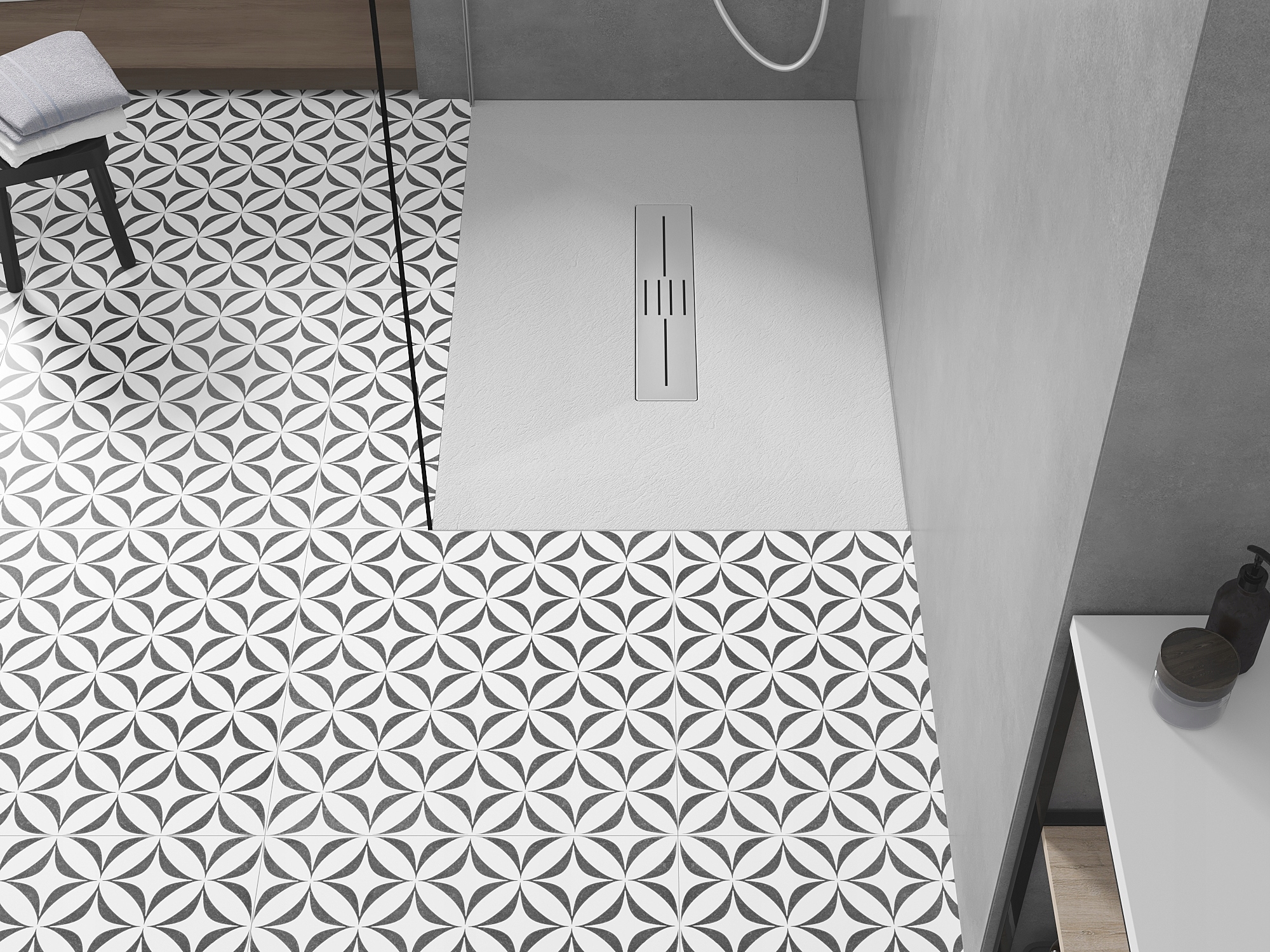 MEXEN TORO BRODZIK PROSTOKĄTNY SMC IMITACJA KAMIENIA 140 x 80 CM BIAŁY Kod producenta 43108014