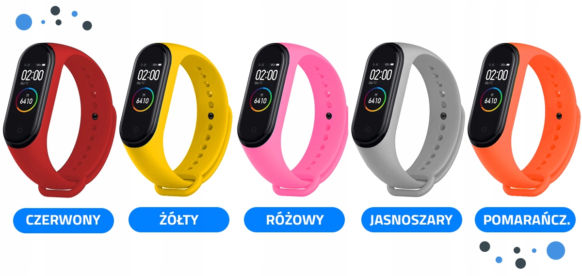 OPASKA do XIAOMI MI BAND 4 i MI BAND 3, PASEK do SMARTBAND, DUŻO KOLORÓW Rodzaj pasek