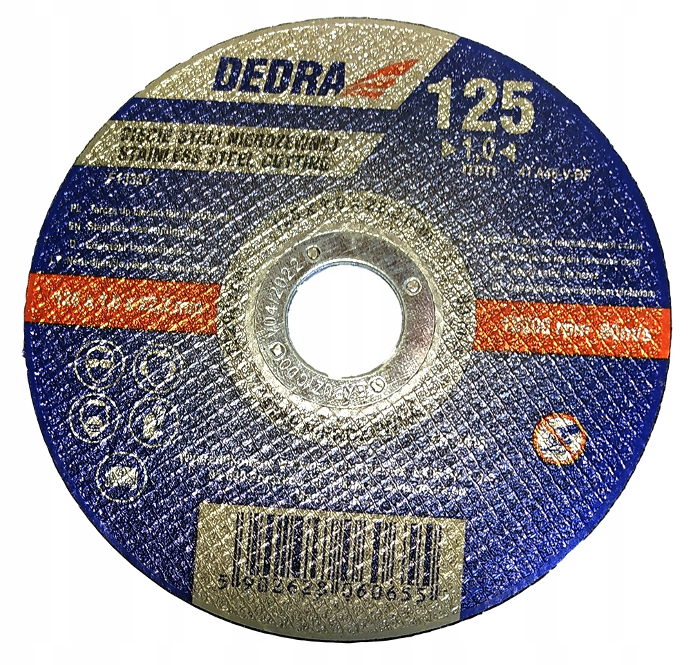 

Tarcza do cięcia stali nierdzewnej 125x1,0mm