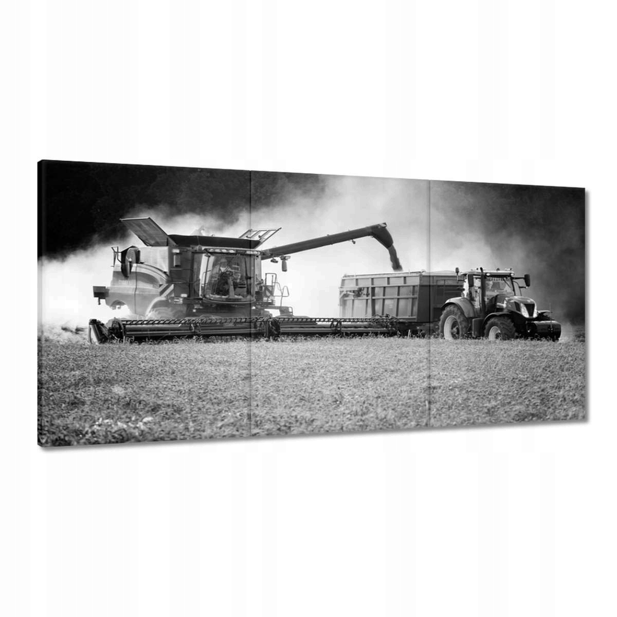 Obrazy 180x90 Žatva Traktor Kombajn