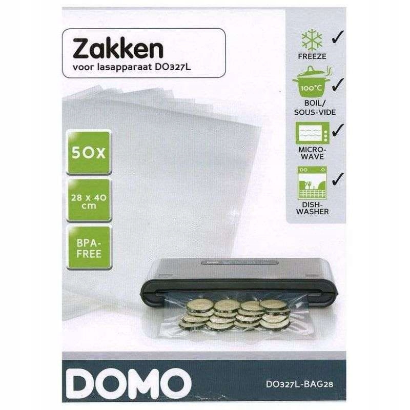 Sáčky do vakuové svářečky Domo DO327L velké, 28 x 40 cm, 50 ks, Bpa free