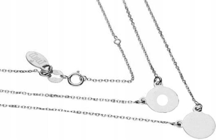 Stříbrný náhrdelník 925, pneumatika a plech 2,96 g, jemný jako dárek