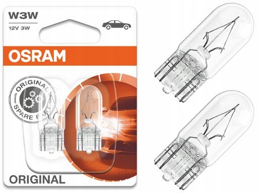 

Osram Original Żarówki W3W 12V 3W W2,1x9,5d Duo