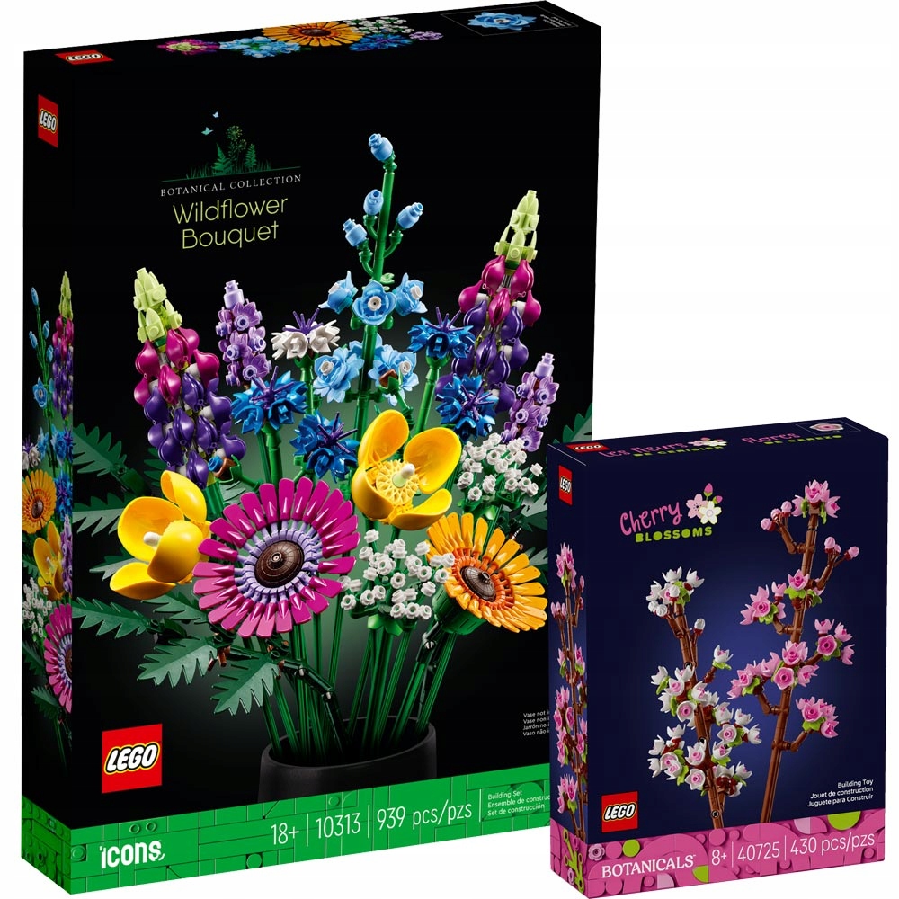 Lego Botanicals Kytice z polních květů 10313 Lego Květy třešní 40725