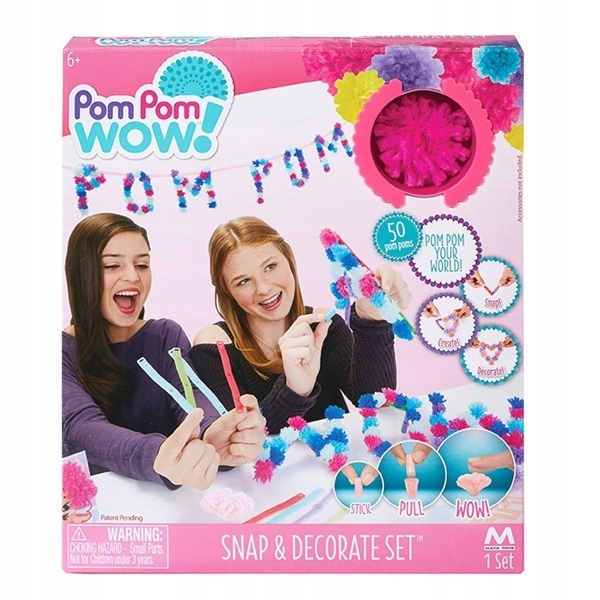

Pom Pom Wow zestaw do ozdabiania pokoju 50 szt