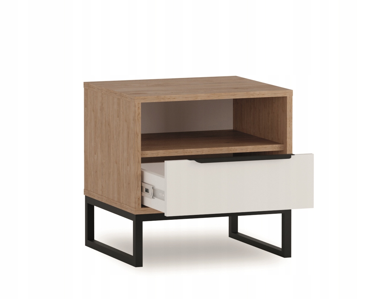 meble stolik z szufladą szafka nocna do pokoju sypialni młodzieży Landro 09 Głębokość mebla 40 cm