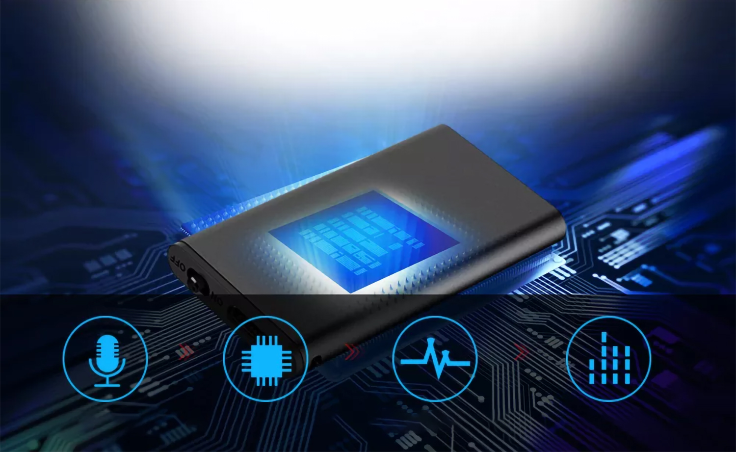 Mini DYKTAFON SZPIEGOWSKI podsłuch AKTYWACJA GŁOSEM PLUSKWA NAGRYWANIE 32GB Szerokość produktu 2.3 cm