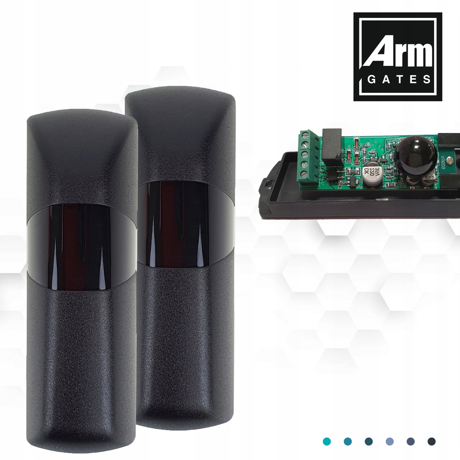 NAPĘD BRAMY DWUSKRZYDŁOWEJ WĄSKIE SŁUPKI MIK400 4 PILOTY AKUMULATOR GRATIS Napięcie zasilające 230 V