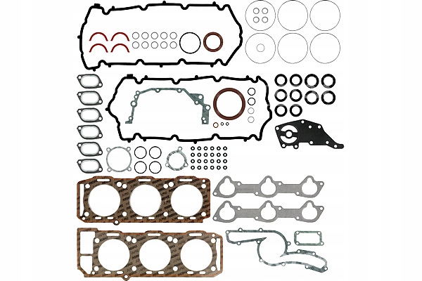 KOMPLETNY ZESTAW USZCZELEK SILNIKA ALFA ROMEO 147 156 166 GT GTV Producent części Victor Reinz