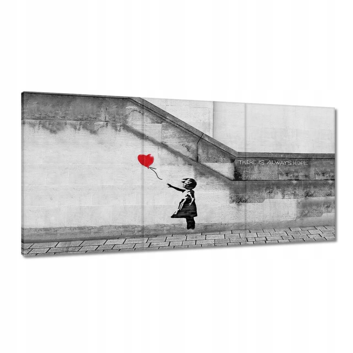 Obrazy 180x90 Dievčatko s balónikom