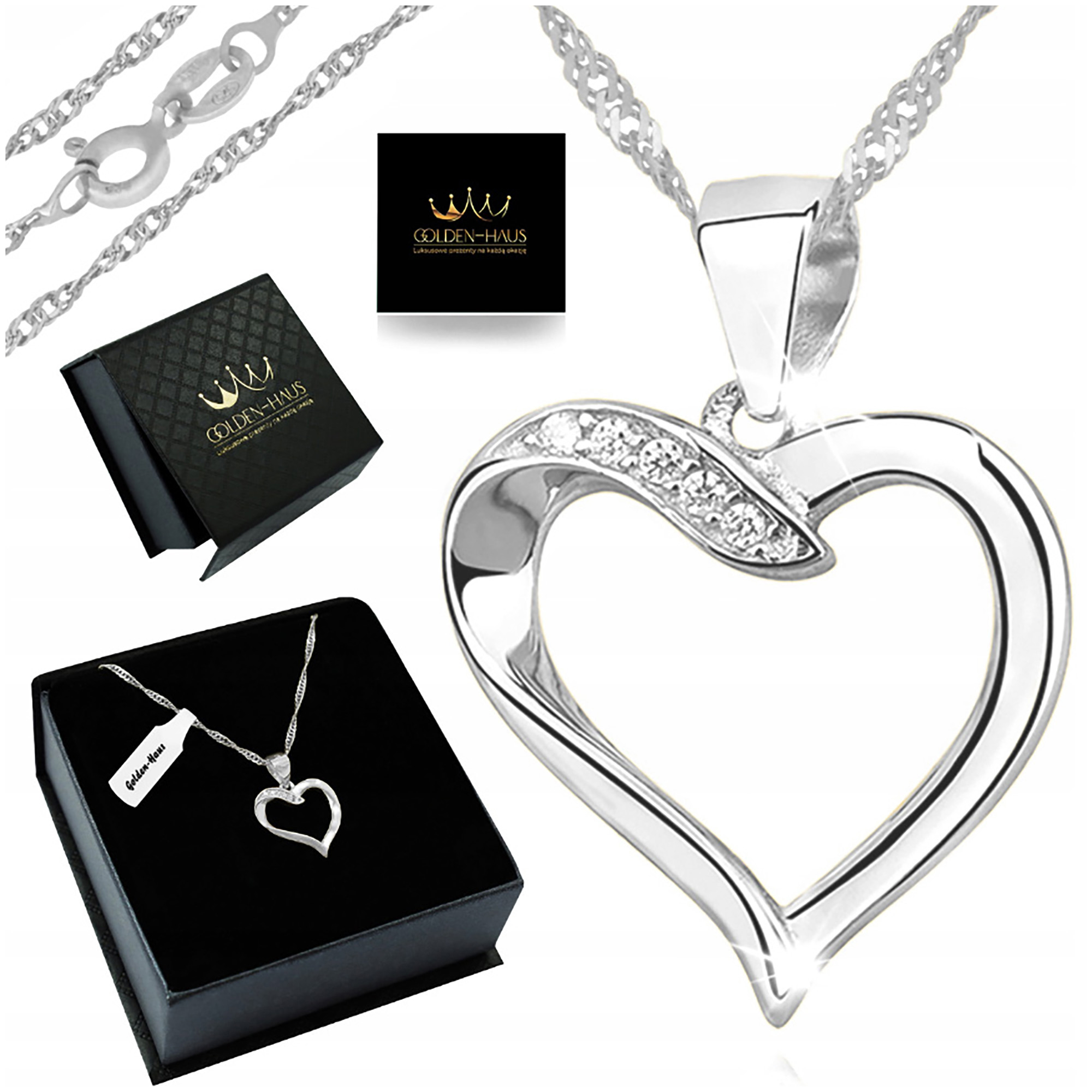 Stříbrný Náhrdelník Srdce Srdíčko 925 Dárek Pro Přítelkyni, Babičku, Maminku