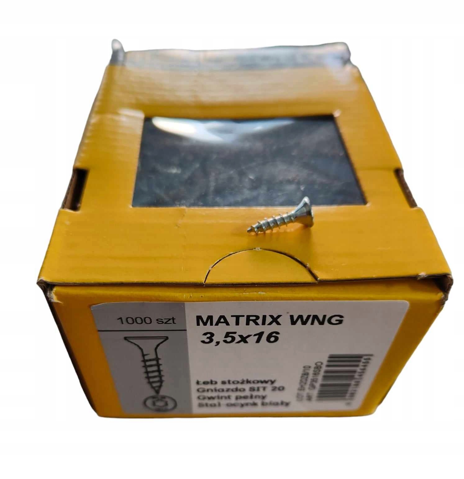 Matrix wkręt 3,5x16 do drewna płyt wiórowych sklejki op. 1000szt