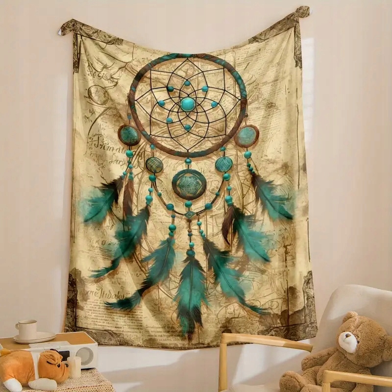 Deka Lapač Snů retro vintage Boho Etno Art 150x200 cm měkká dárek