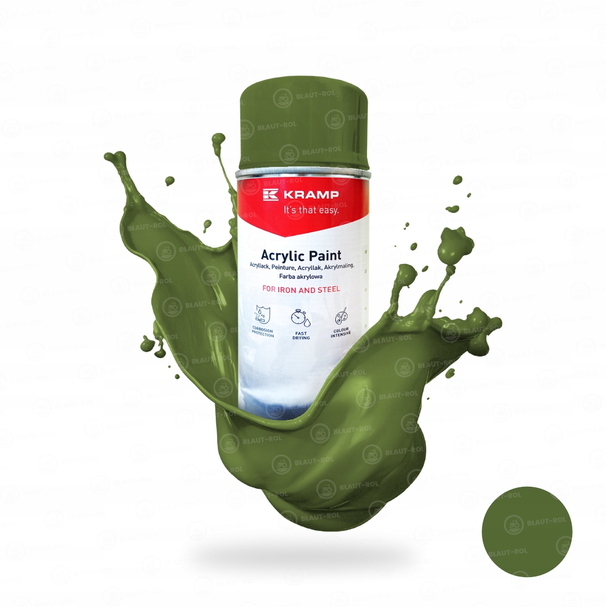 Farba lakier zielony do metalu Amazone spray 400ml do renowacji do maszyn