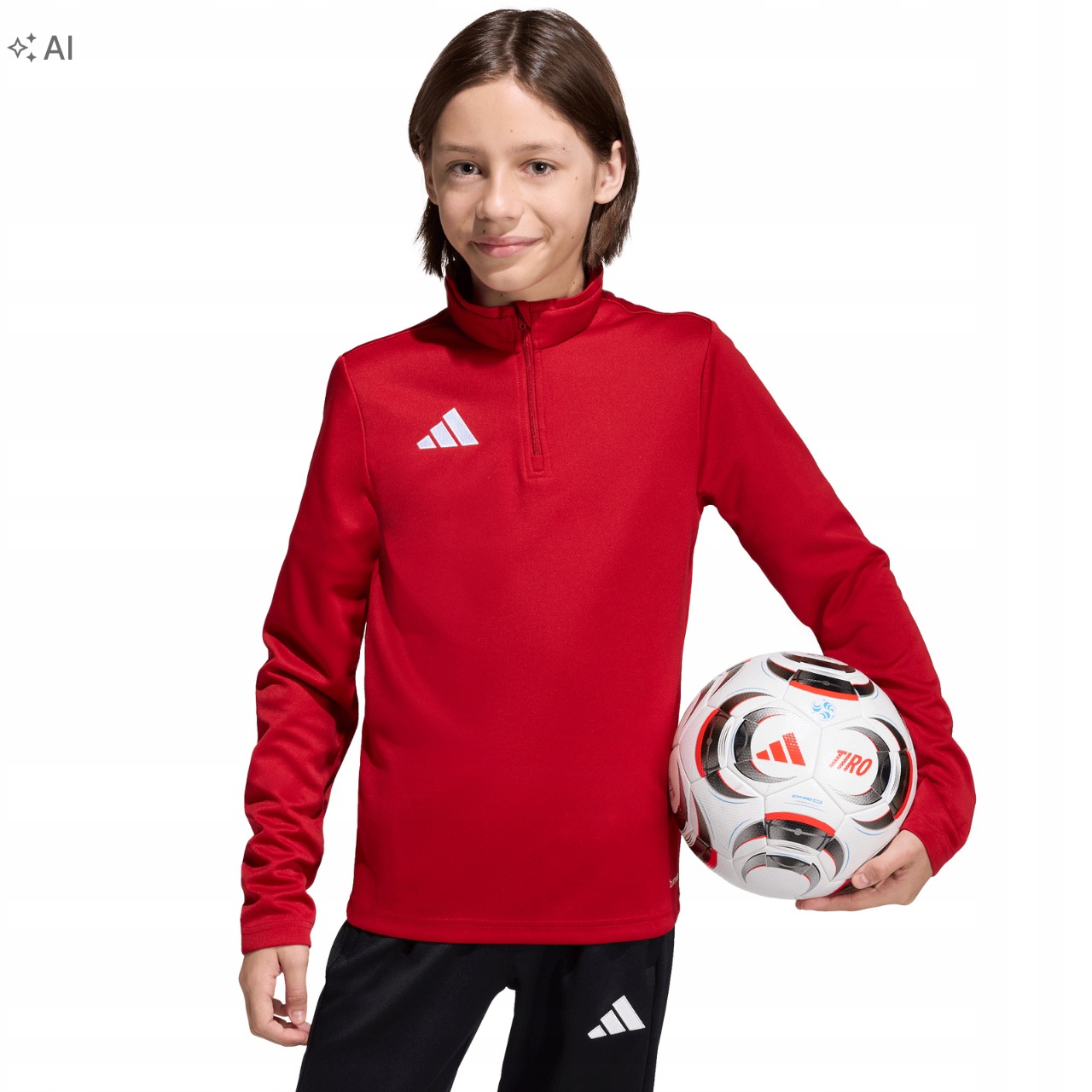 Bluza Dziecięca Adidas Entrada 26 Dresowa Top Sportowa Czerwona r.152