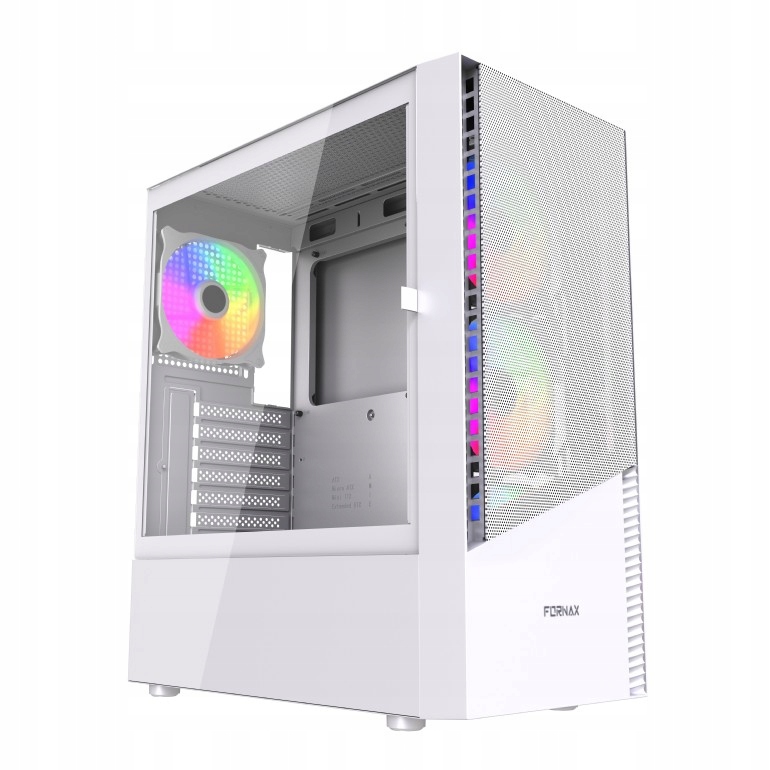 Obudowa Gembird Fornax 4300 Argb biała Midi Tower biały