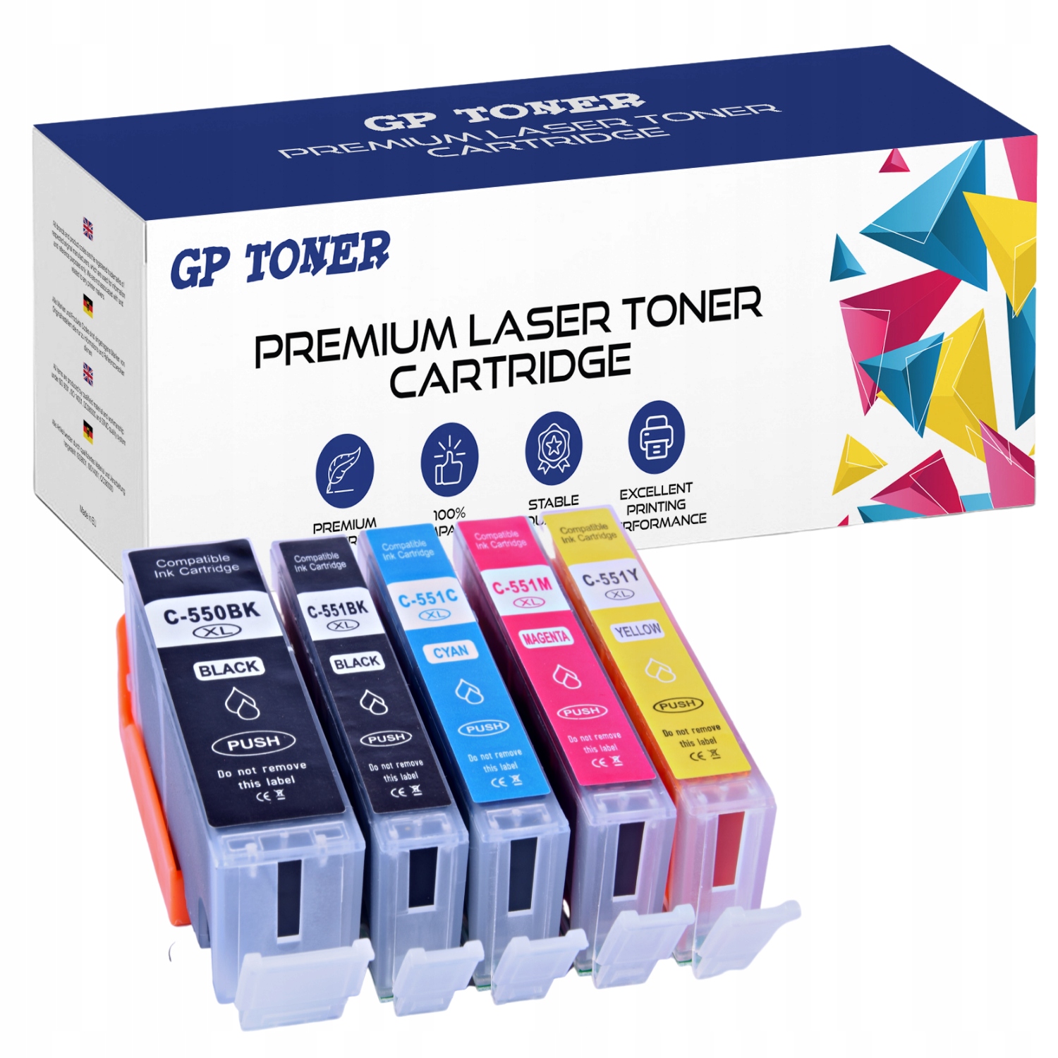 

5x Tusze do Canon Pixma IP7250 MG5450 5550 6350 XL