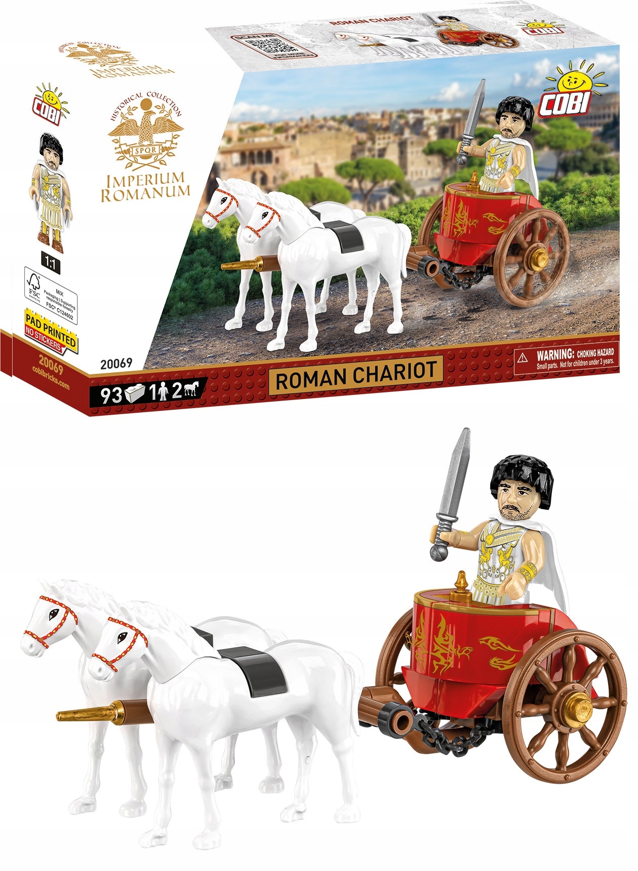 COBI IMPERIUM ROMANUM /20069/ ROMAN CHARIOT 120 KL. (5902251200695 ...