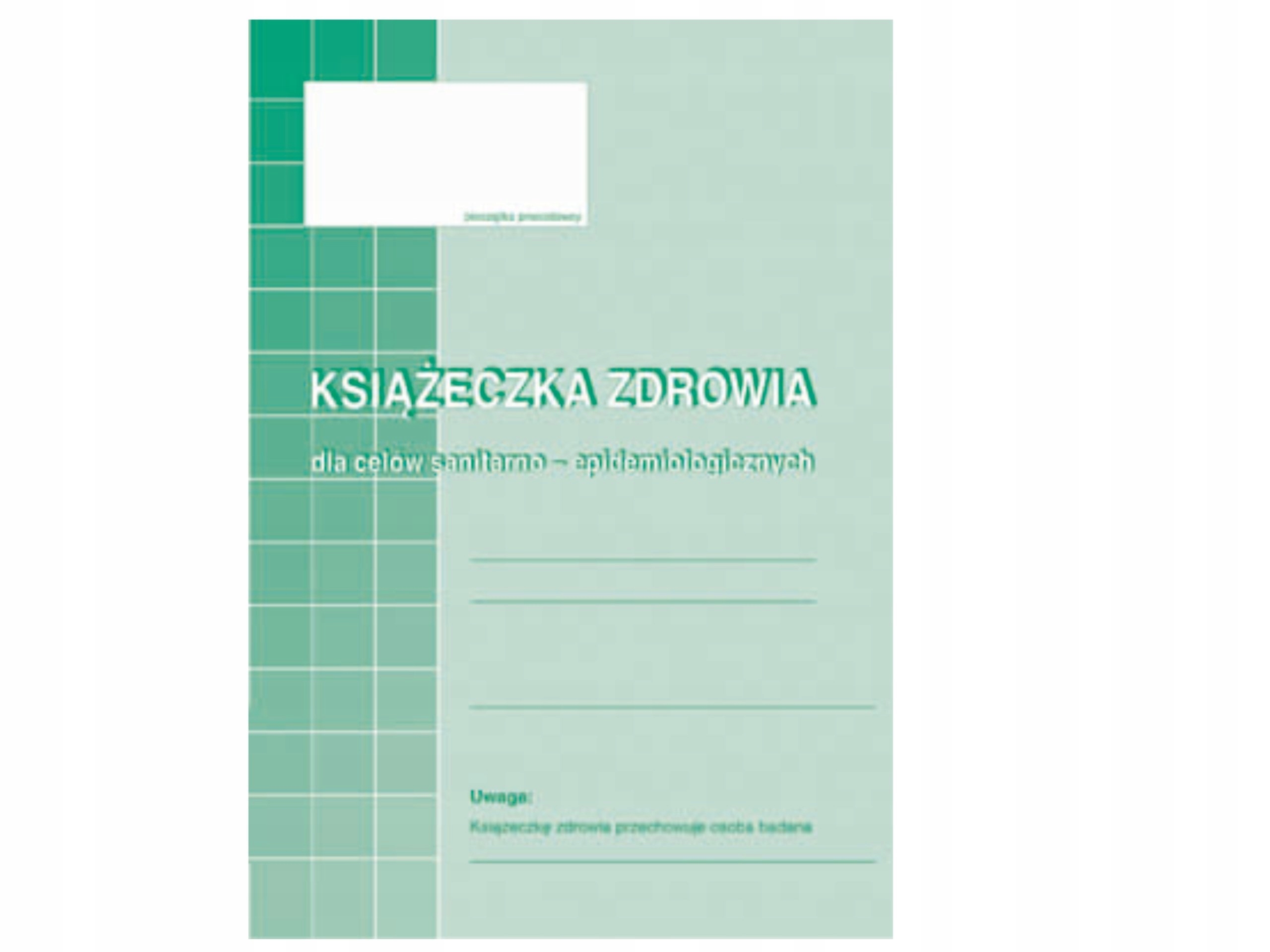 

Książeczka zdrowia sanepidowska Mipro A6 530-5