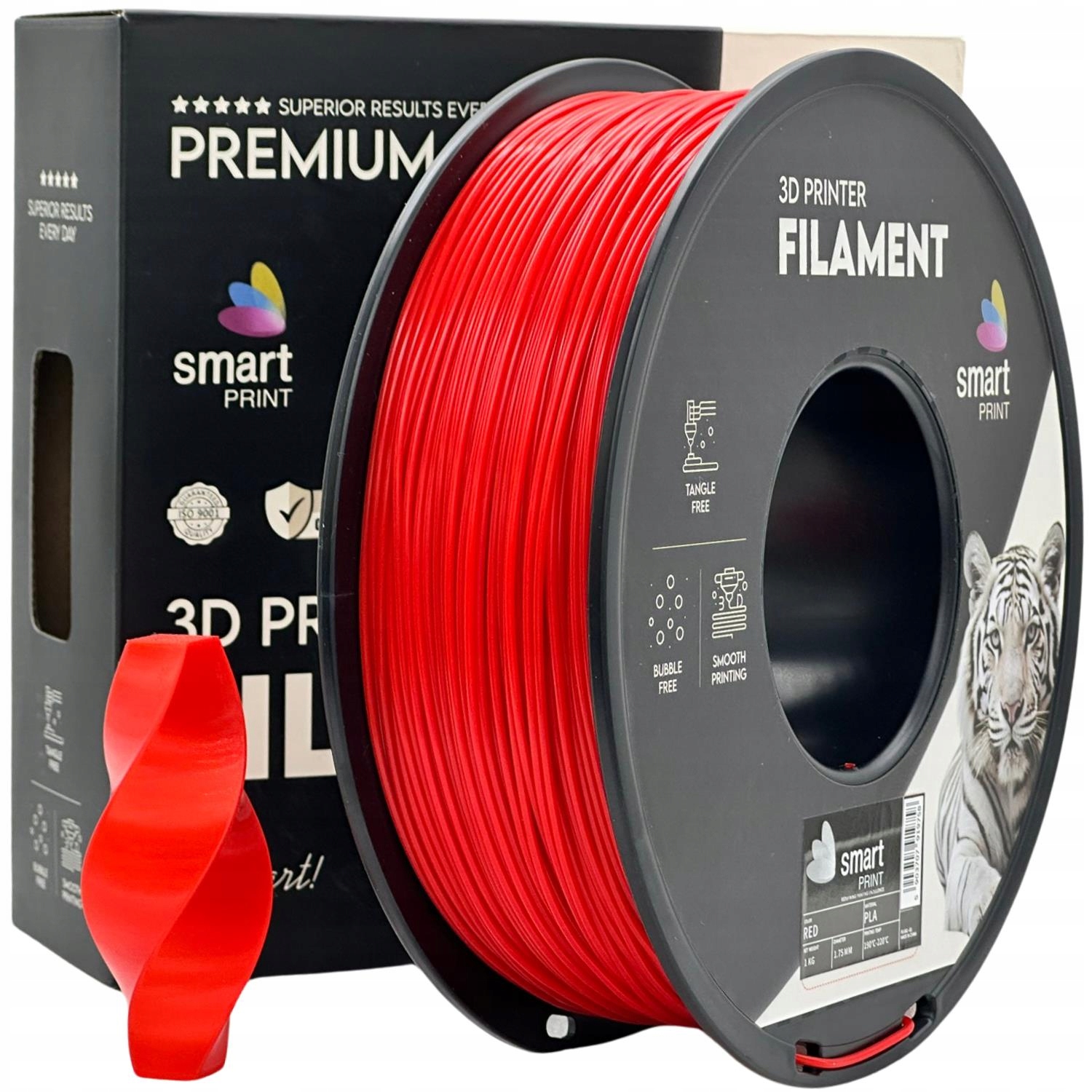 Filament Smart Print Pla Red Czerwony 1.75mm 1kg