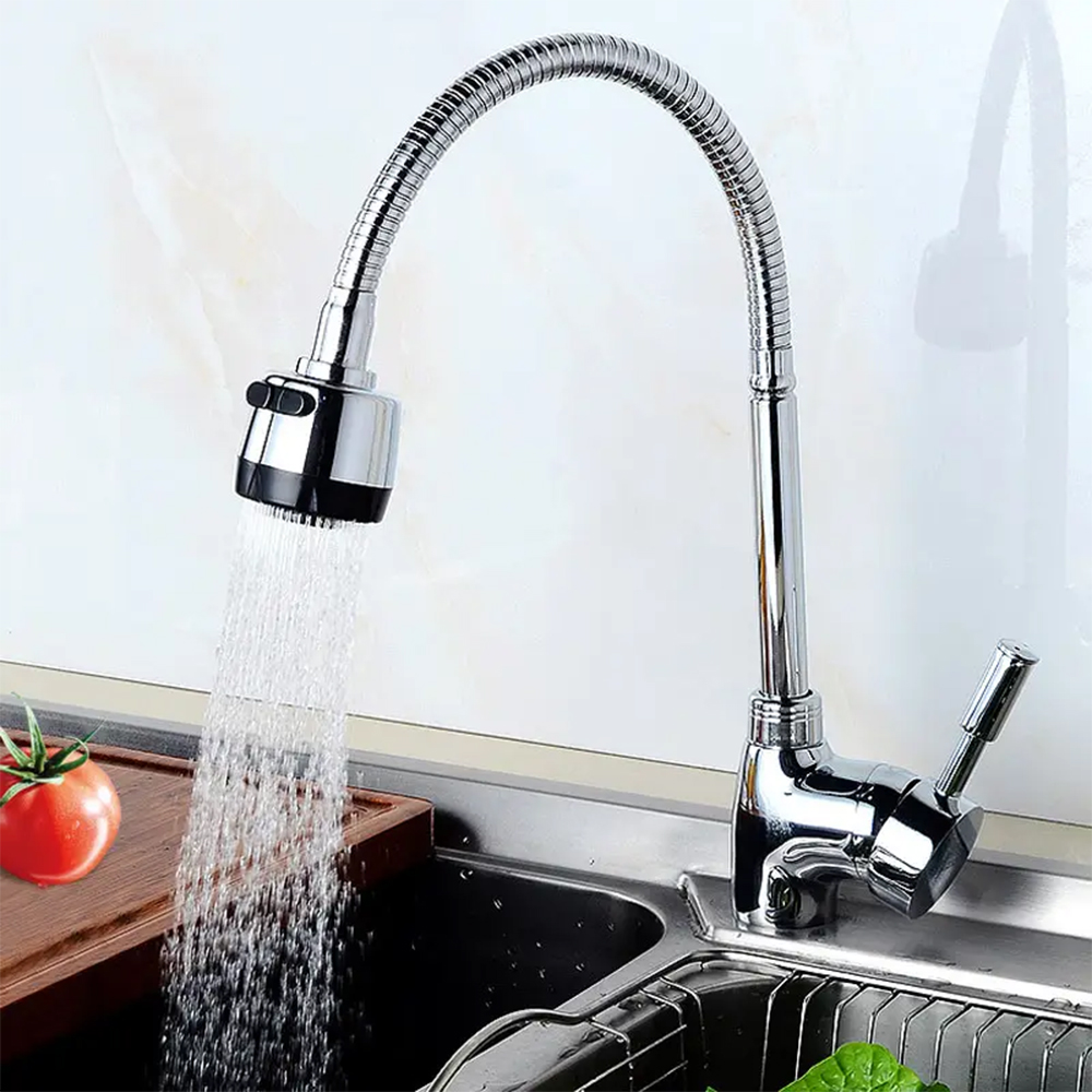 BATERIA UMYWALKOWA STOJĄCA ELASTYCZNA WYLEWKA FLEX 2 TRYBY KRAN CHROM Marka Maibang