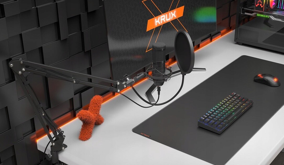 Mikrofon streamingowy Krux EDIS 1000 Zestaw Filtr Rame Rzep Uchwyt USB Kod producenta KRX0109