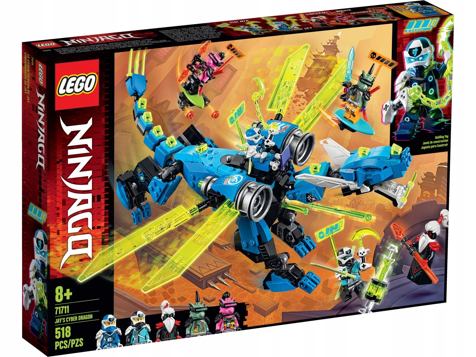 Lego Ninjago 71711 Jayův kyberdrak Nové