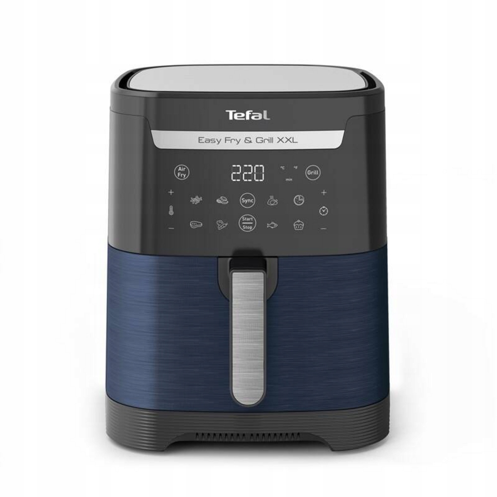 Teplovzdušná fritéza Tefal Ey 801410 2v1, modrá