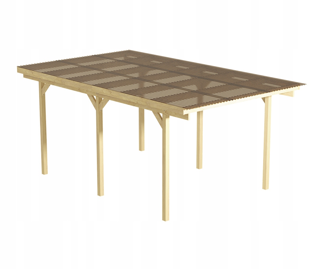 

Wiata drewniana 300x500cm (300cm) Poliwęglan Brąz