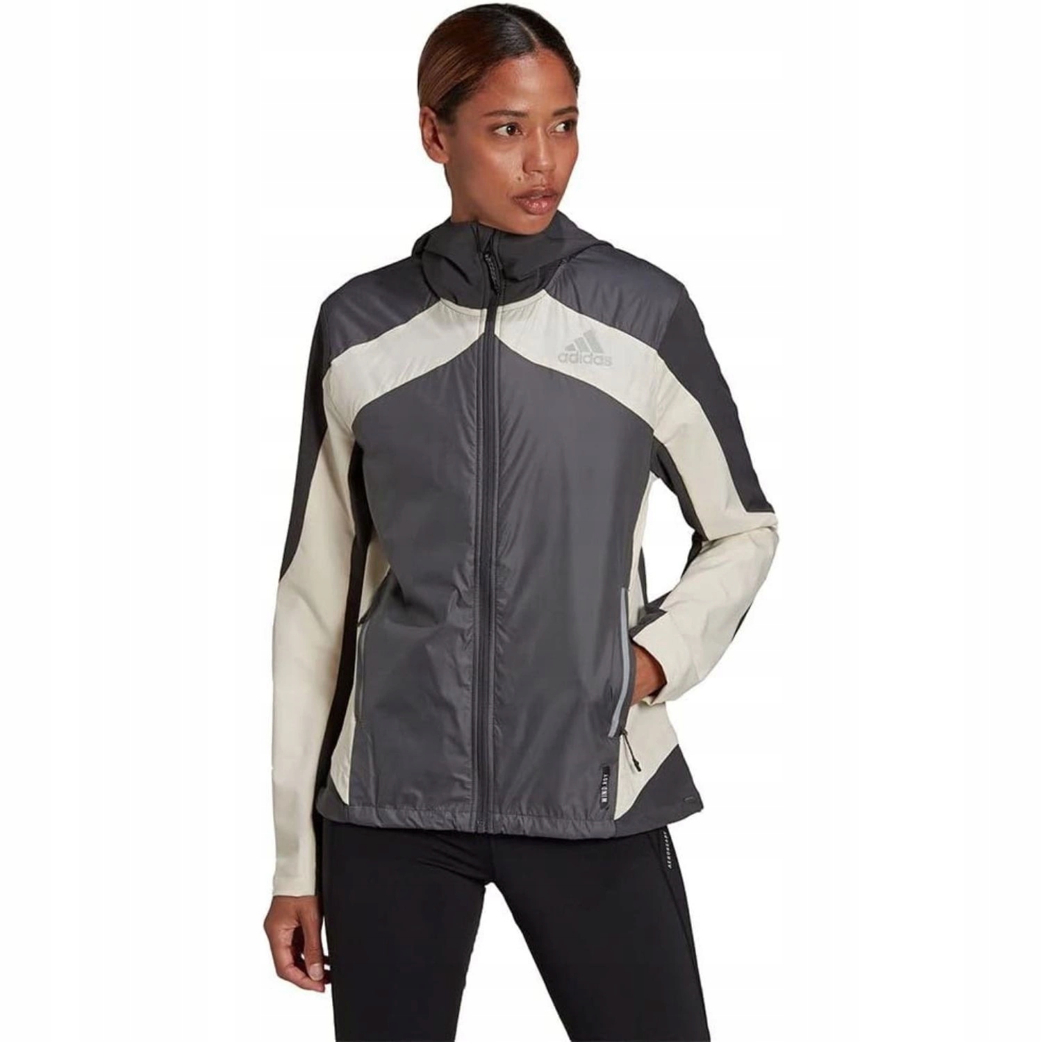 Dámská bunda Adidas Marathon sportovní, módní, s kapucí vel.