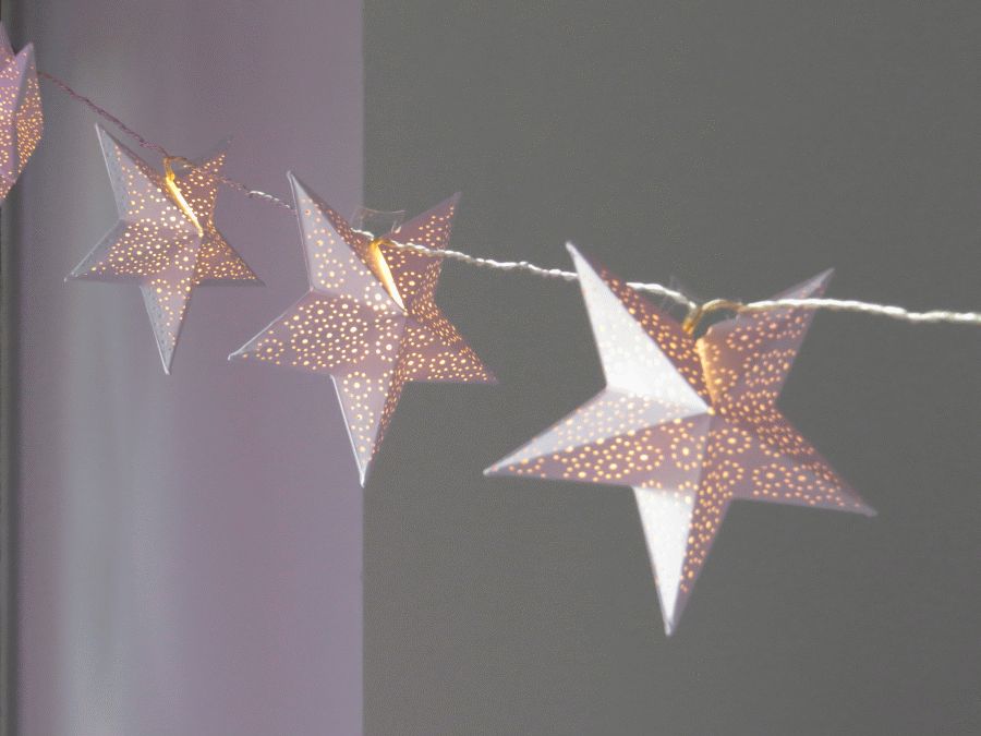 GWIAZDKI LED 10 SZTUK ŁAŃCUCH 3m 4 kolory OZDOBA Kod producenta 14544478