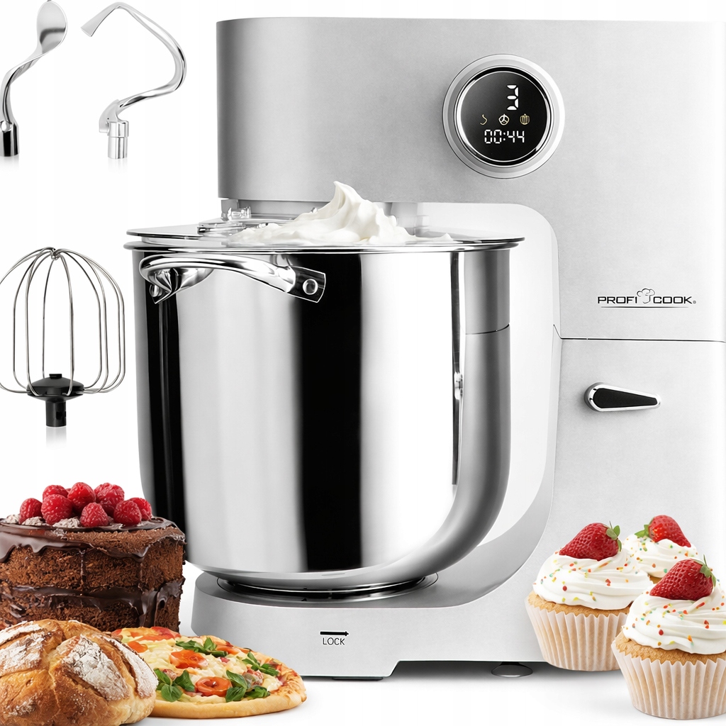 Kuchyňský robot Profi Cook Pc-km 1254 2500 W stříbrný/šedý