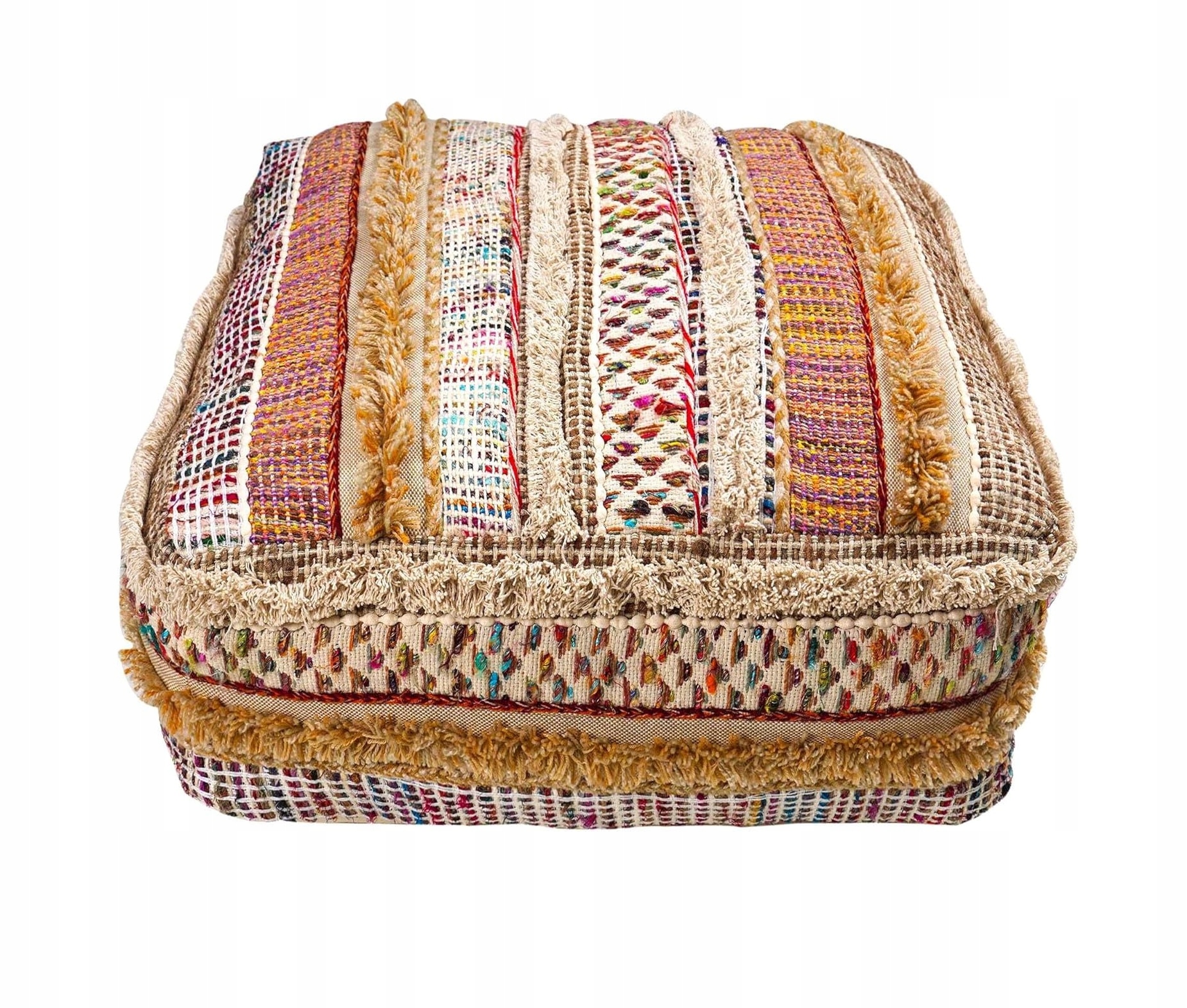 Poťah Na Podložku Puf 62x 62x 17 cm boho patchwork marocký