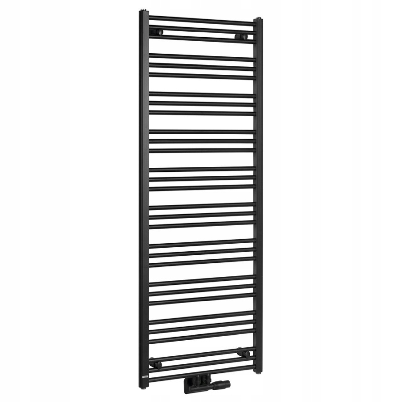 Bruckner Albrecht radiátor 600x1570 mm stredové pripojenie čierny mat