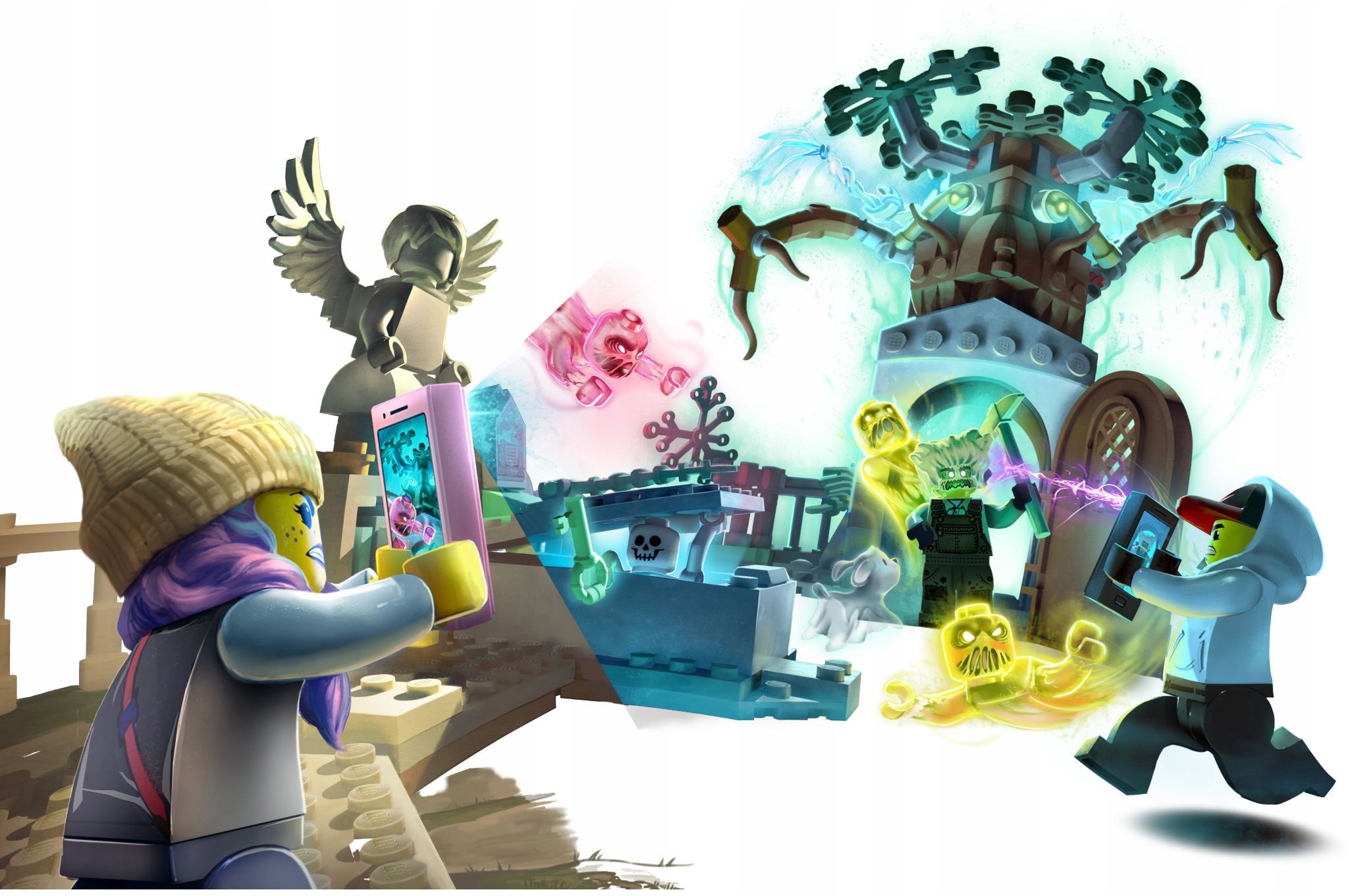 LEGO HIDDEN SIDE 70420 CMENTARZ SZKIELET KRYPTA Marka LEGO