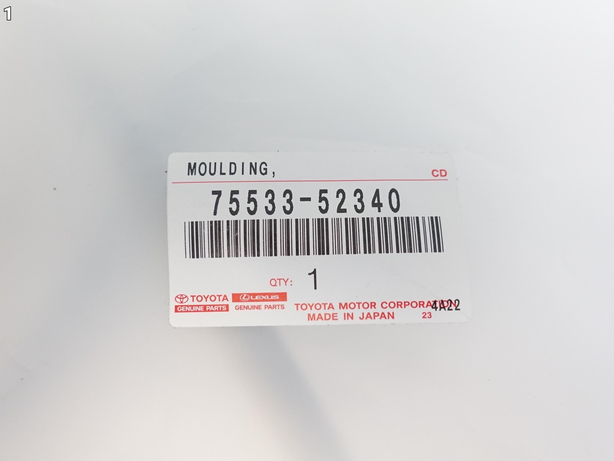 LEXUS LBX 23- gasket tyres windows front new originál