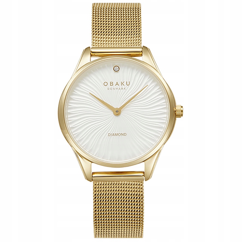 Dámské hodinky Obaku Denmark V297LXGIMG zlaté
