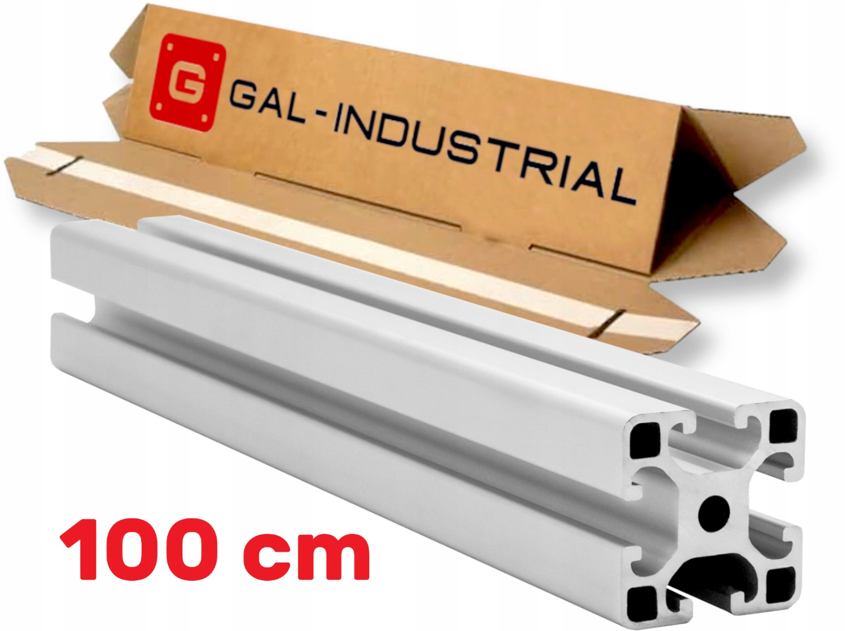 Profil Aluminiowy Konstrukcyjny 40x40 [8] R 100cm Cięcie na wymiar