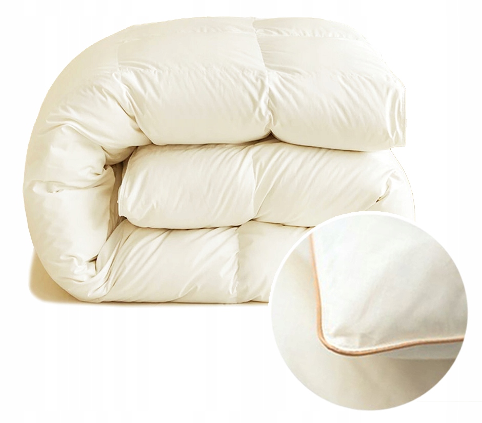 KOŁDRA PUCHOWA 220x200 PUCH GĘSI 3 kg 2 KOLORY