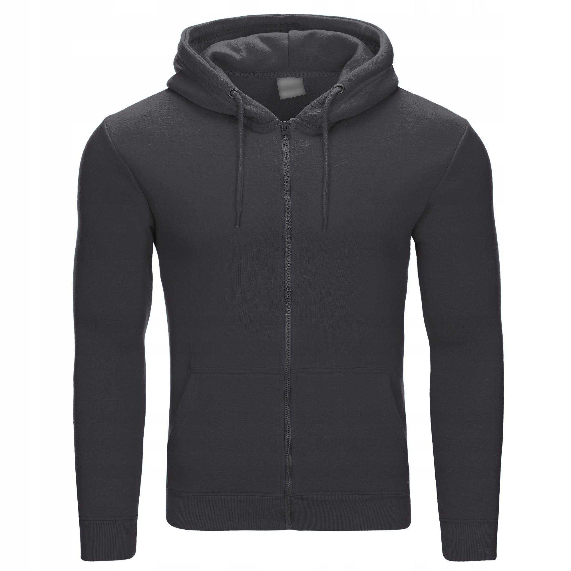 BL08 r. XL GŁADKA ROZPINANA BLUZA Z KAPTUREM