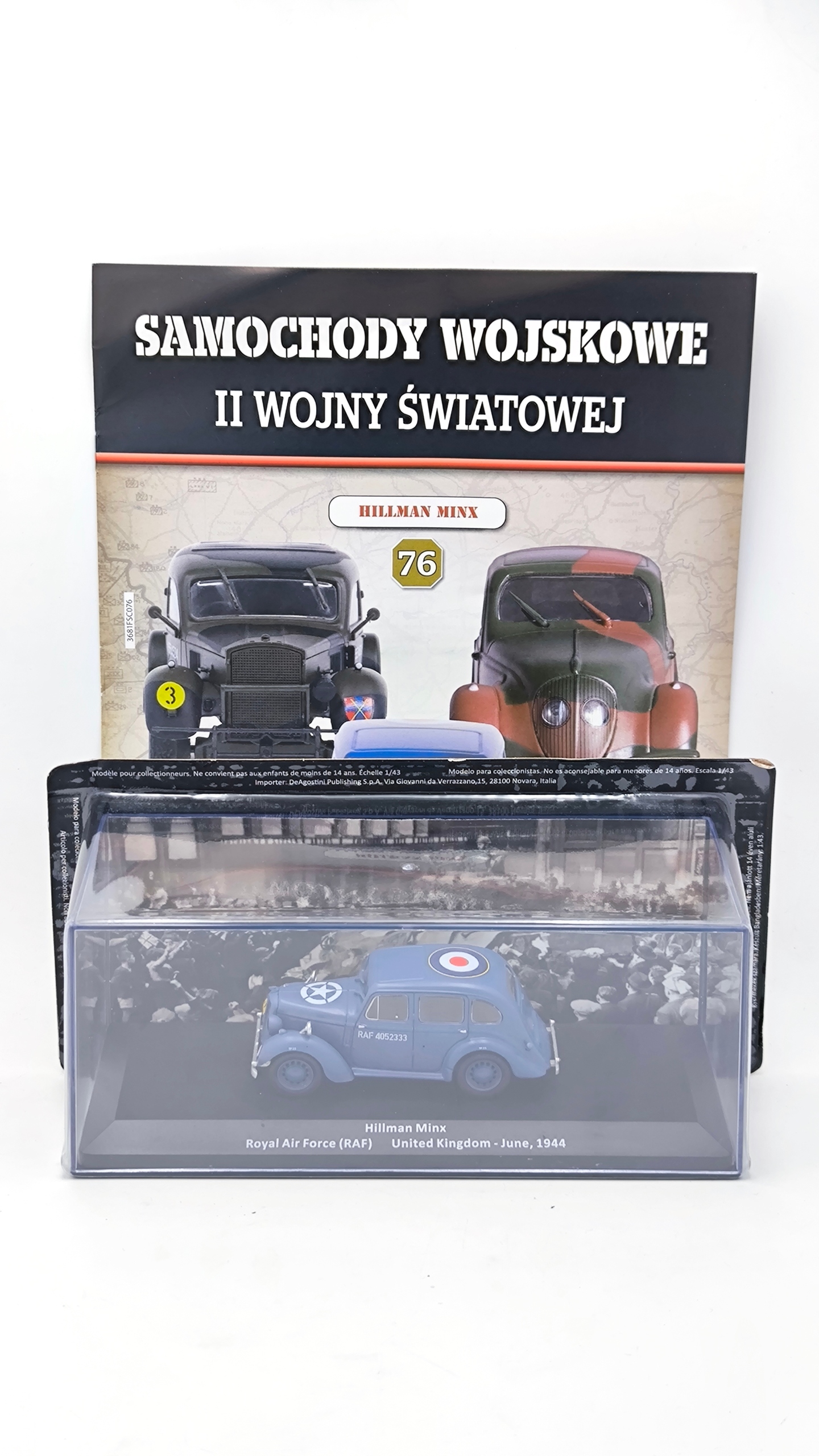 Auta 2WŚ Hillman Minx Raf 1944 1:43 DeAgostini