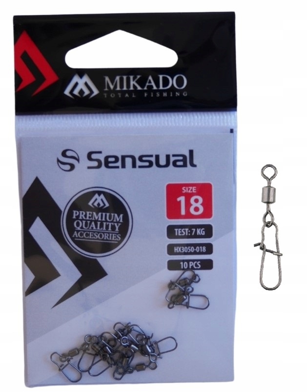 

Agrafki Fastlock z krętlikiem Mikado roz.18 HX3050