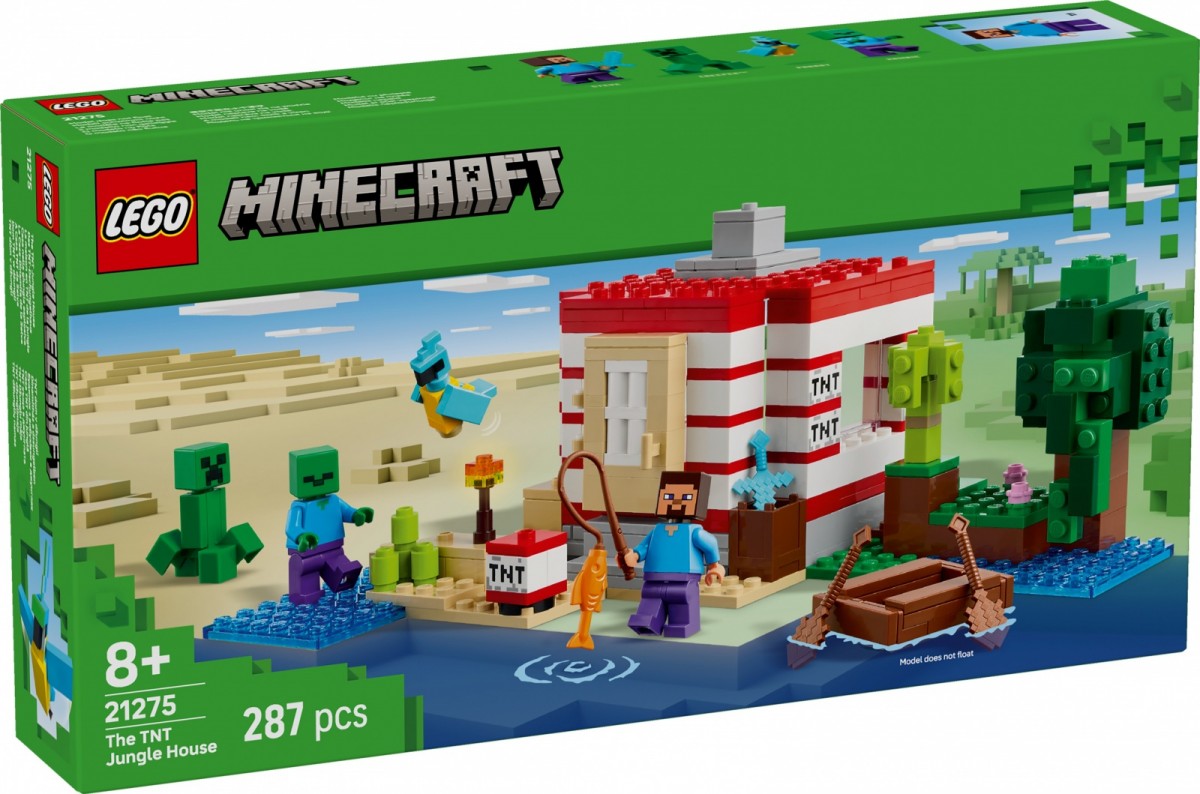 Lego Stavebnice Minecraft 21275 Dům Tnt v džungli