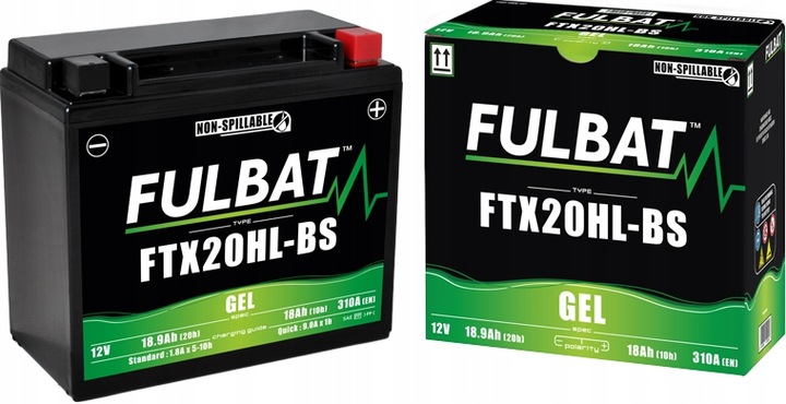Akumulator FTX20HL-BS YTX20HL-BS Fulbat Żelowy 12V 18Ah 310A