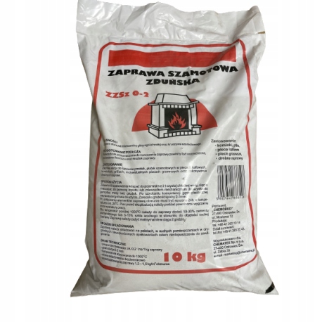

Zaprawa Szamotowa Zduńska Zzsz 0-2 Op. 10 Kg Pieca