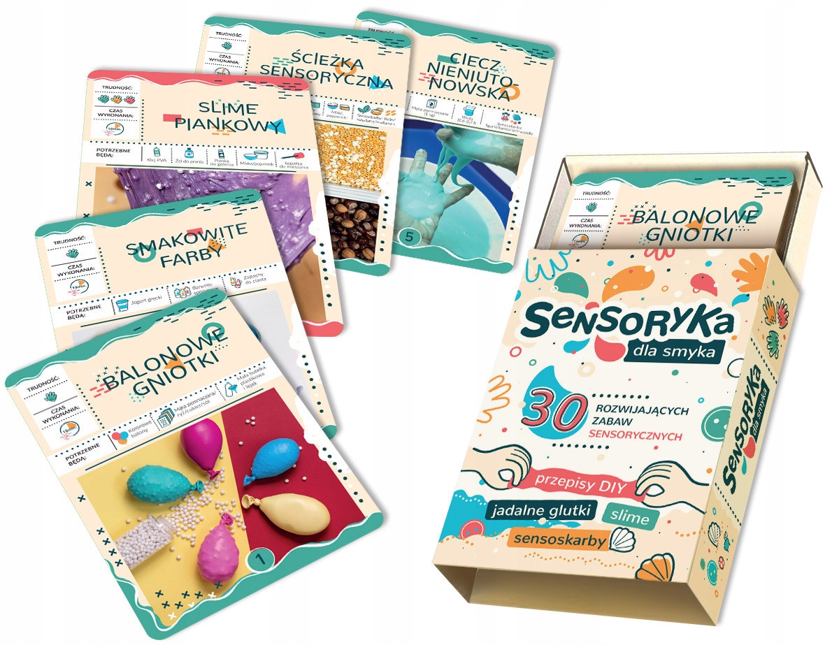 

Sensoryka dla smyka 30 rozwijających zabaw Montess